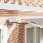 vidaXL Auvent Rétractable Gris clair 350 x 250 cm Tissu et acier