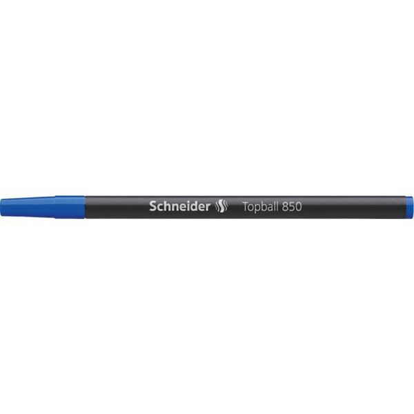 Recharge pour roller topball 850 pte conique moyenne 05 bleu x 10 schneider