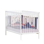 Lit 120 x 60 cm tout barreaux blanc first