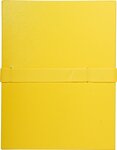 Chemise dos extensible balacron sangle Scratch Rabat en pied de page 24 x 32 Jaune EXACOMPTA