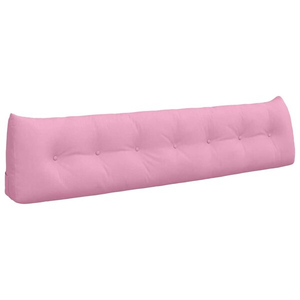 vidaXL Coussin de Dos Rose 200 x 24 x 50 cm tissu