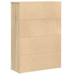 vidaXL Bibliothèque chêne sonoma 60x24x85 cm bois d'ingénierie