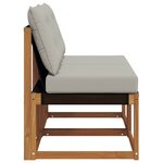 vidaXL 2 Pièce Canapé du milieu extérieur