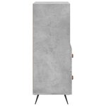 vidaXL Buffet Gris béton 34 5x34x90 cm Bois d'ingénierie