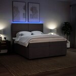 vidaXL Sommier à lattes de lit avec matelas Marron foncé 200x200 cm