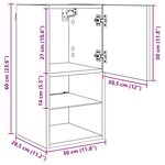 vidaXL Meubles TV muraux 2 Pièces Bois Ancien 30 5 x 30 x 60 cm