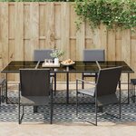 vidaXL Tapis d'extérieur ARAKIL Blanc et noir 190x290 cm PP