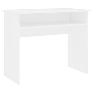 vidaXL Bureau Blanc 90x50x74 cm Bois d'ingénierie