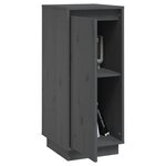 vidaXL Buffet Gris 31 5x34x75 cm Bois massif de pin