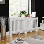 vidaXL Cache-radiateur Blanc MDF 172 cm