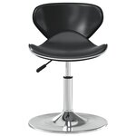 vidaXL Tabouret de bar Noir Similicuir