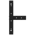 vidaXL Pieds de table basse en T  2 pièces  noir  50 x 25 x (30-31) cm  acier