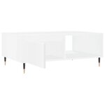 vidaXL Table basse blanc 90x60x35 cm bois d'ingénierie