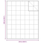 vidaXL Couettes et duvets Blanc 240 x 220 cm Bas