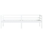 vidaXL Cadre de lit blanc bois de pin massif 90x200 cm