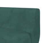 vidaXL Canapé-lit en forme de L vert foncé 275x140x70 cm velours