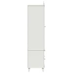 vidaXL Armoire Tableau Noir avec tiroir Blanc Bois d'ingénierie