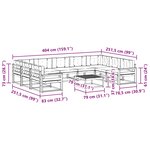 vidaXL Ensemble de canapés d'extérieur 10 Pièces Blanc et Beige