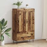 vidaXL Haut Armoire Bois Ancien 69 5 x 31 x 115 cm Bois d'ingénierie