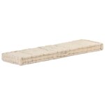 vidaXL Coussin de plancher de palette Coton 120x40x7 cm Beige