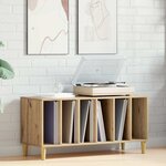 vidaXL Armoire à disques chêne artisanal 100x38x48cm bois d'ingénierie