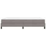 vidaXL Lit à ressorts avec matelas Taupe 160 x 200 cm tissu