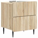 vidaXL Cabinet de chevet avec tiroir Chêne Sonoma 43 x 34 5 x 49 5 cm