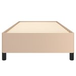 vidaXL Cadre de lit sans matelas cappuccino 100x200 cm similicuir