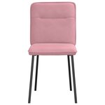 vidaXL Chaises à manger lot de 6 rose velours