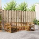 vidaXL Ensembles de canapés 6 Pièces Naturel Bois d'Acacia Massif