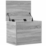 vidaXL Boîte de rangement sonoma gris 60x42x46 cm bois d'ingénierie
