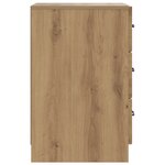 vidaXL Cabinet de chevet avec tiroir Chêne artisanal 43 x 41 x 63 5 cm