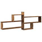 vidaXL Étagère murale vieux bois 167 5x18x68 cm bois d'ingénierie
