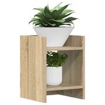vidaXL Support de Plante 2 pièces Chêne Sonoma 30 x 30 x 40 cm