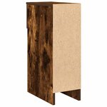 vidaXL Table de chevet avec tiroir chêne fumé 20x36x60 cm