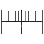 vidaXL Tête de lit métal noir 193 cm