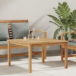 vidaXL Table basse Marron 85 x 85 x 45 cm Bois de teck solide