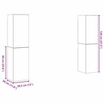 vidaXL Ensemble meuble TV 4 Pièces chêne artisanal 30.5 x 30 x 60 cm