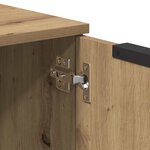 vidaXL Buffet chêne artisanal 60x30x70 cm bois d'ingénierie