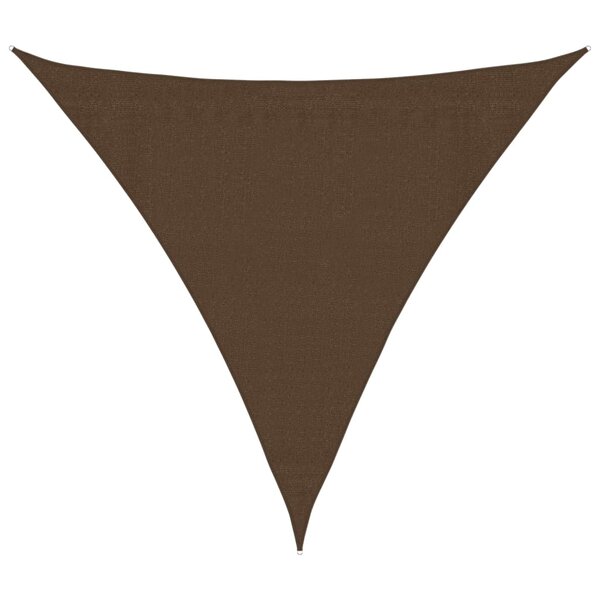 vidaXL Voile d'ombrage 160 g/m² Marron 3x3x3 m PEHD