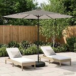 vidaXL Parasol de jardin 300 x 300 cm Polyester Rectangulaire