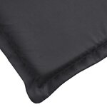 vidaXL Coussin de chaise de terrasse noir (75+105)x50x3 cm