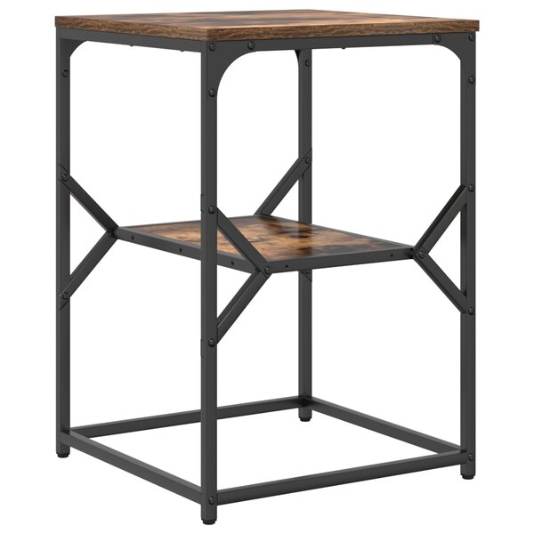 Table d'appoint vidaXL Chêne fumé 41x40x60 cm Bois reconstitué