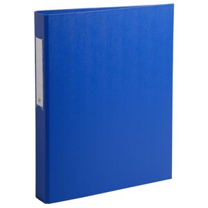 Classeur Rembordé Polypropylène 2 Anneaux Ronds De 25mm Sur 3eme De Couverture - Bleu - X 10 - Exacompta