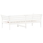 vidaXL Lit de jour sans matelas blanc 90x200 cm bois de pin massif