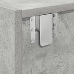 vidaXL Meuble TV en béton gris 100x31x25 5 cm en bois d'ingénierie