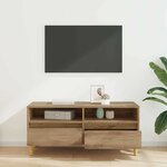 vidaXL Meuble TV avec tiroir Chêne artisanal 100 x 34 5 x 44 5 cm