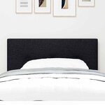 vidaXL Tête de Lit LED avec des lumières à LED Manuel Noir 80 cm tissu