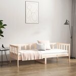 vidaXL Lit de jour sans matelas 80x200 cm bois de pin massif
