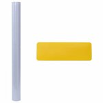 vidaXL Film de fenêtre statique Gris dépoli 45 x 2000 cm PVC